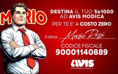 Anche nel 2026 si può essere eroi con una firma. Avis Modica rilancia la campagna 5×1000