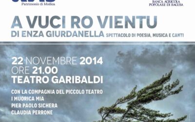 “A vuci ro vientu”, spettacolo di Enza Giurdanella